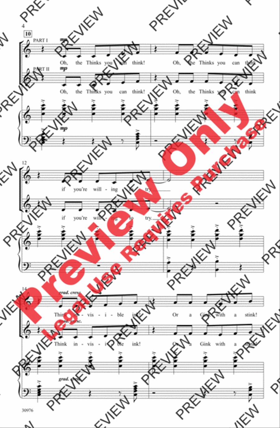 Seussical the Musical: A Choral Medley 2-Part scores gallery preview page 4