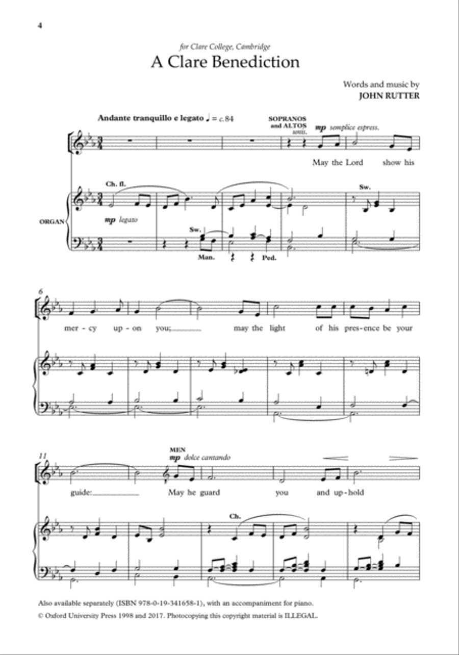 John Rutter Anthems for SA Men SA scores gallery preview page 2