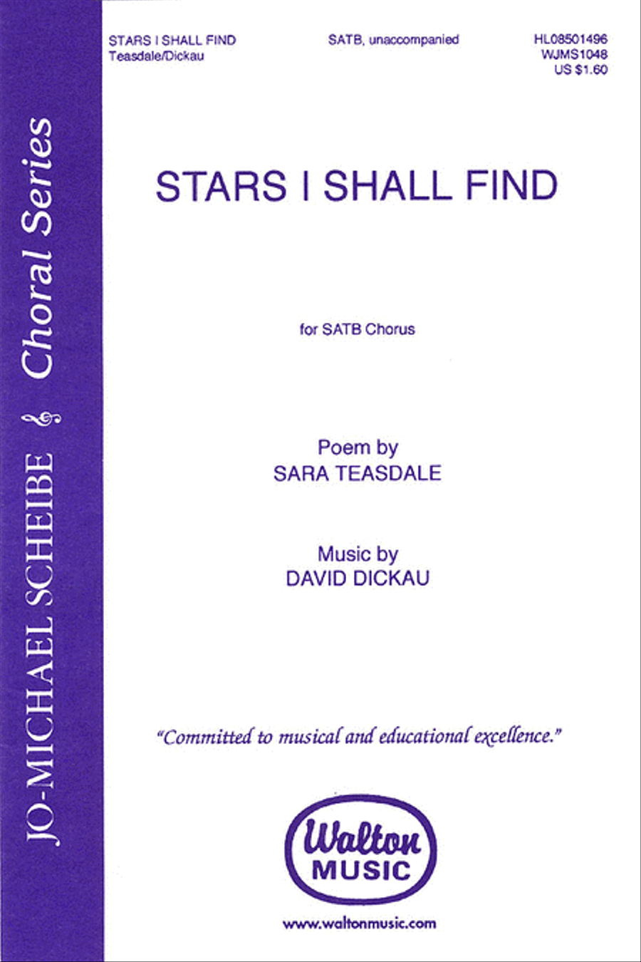 Stars I Shall Find (SATB)