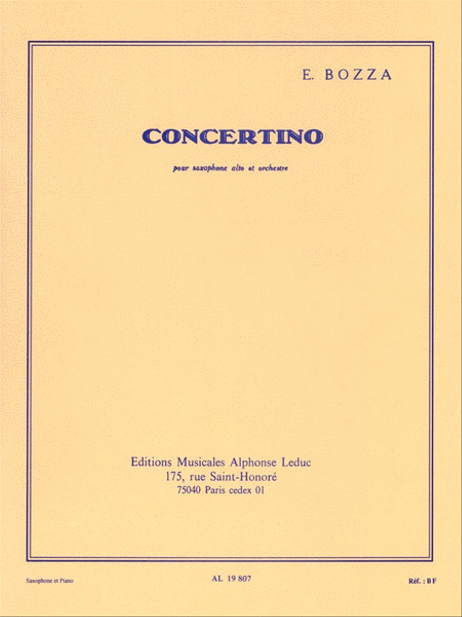 Concertino Alto Saxophone scores gallery preview page 1
