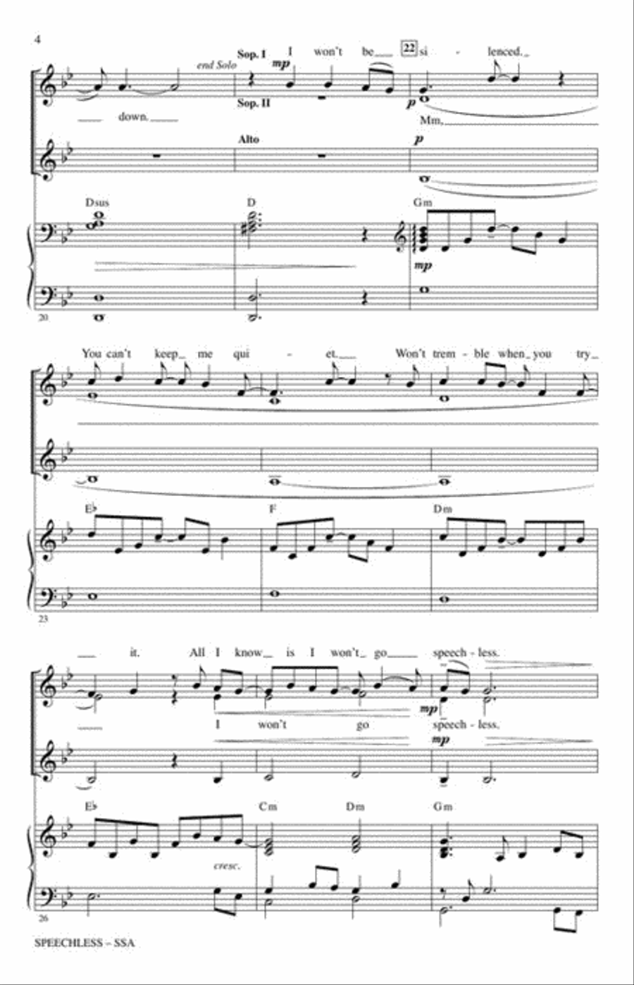 <br>Sheet music extract