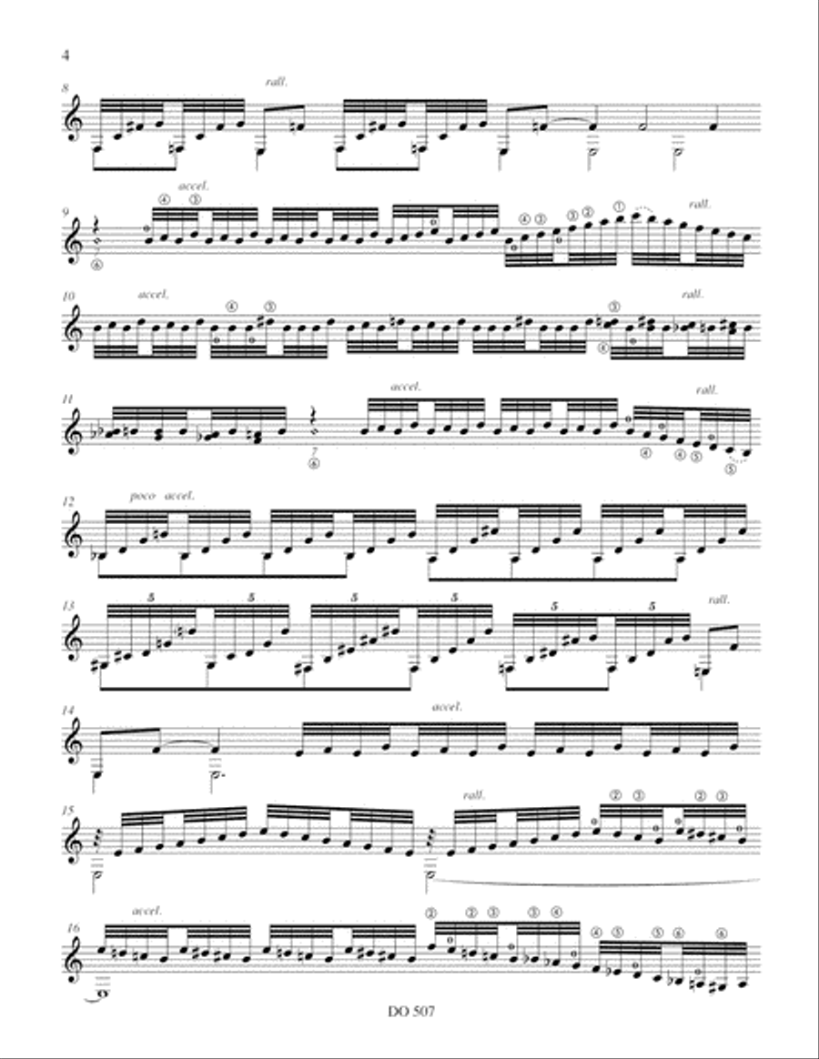 Introduction et Vivace Classical Guitar scores gallery preview page 4