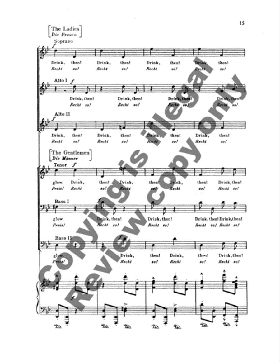 Chorus of Homage (Tafellied), Op.93b Choir scores gallery preview page 7