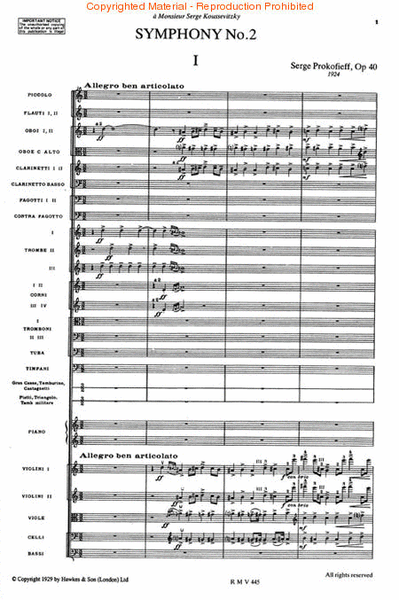 Symphony 2 Op40 Study Sc