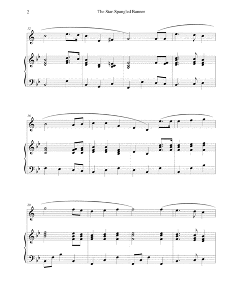 The Star-Spangled Banner - for trumpet and piano image number null