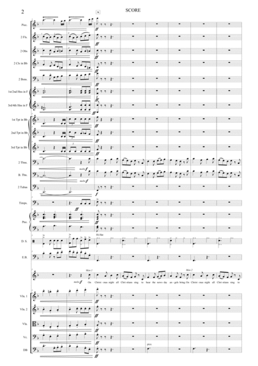 Sussex Carol (orchestral parts & score) )