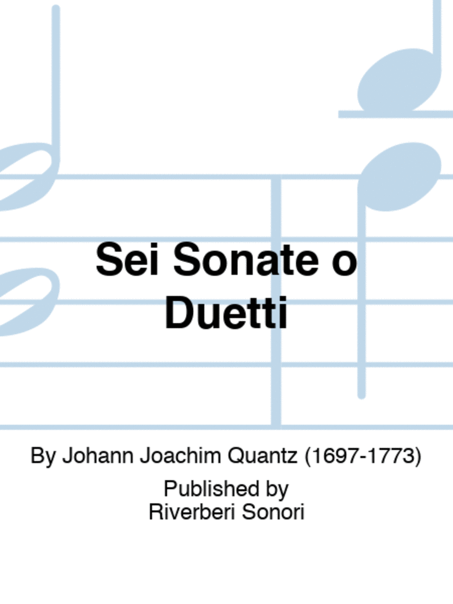 Sei Sonate o Duetti Woodwind Duet scores gallery preview page 1