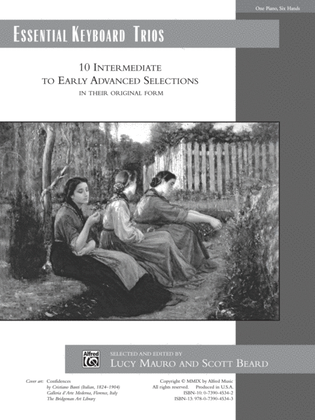 Book cover for Essential Keyboard Trios: 10 Intermediate to Early Advanced Selections in Their Original Form - Piano Trio (1 Piano, 6 Hands)