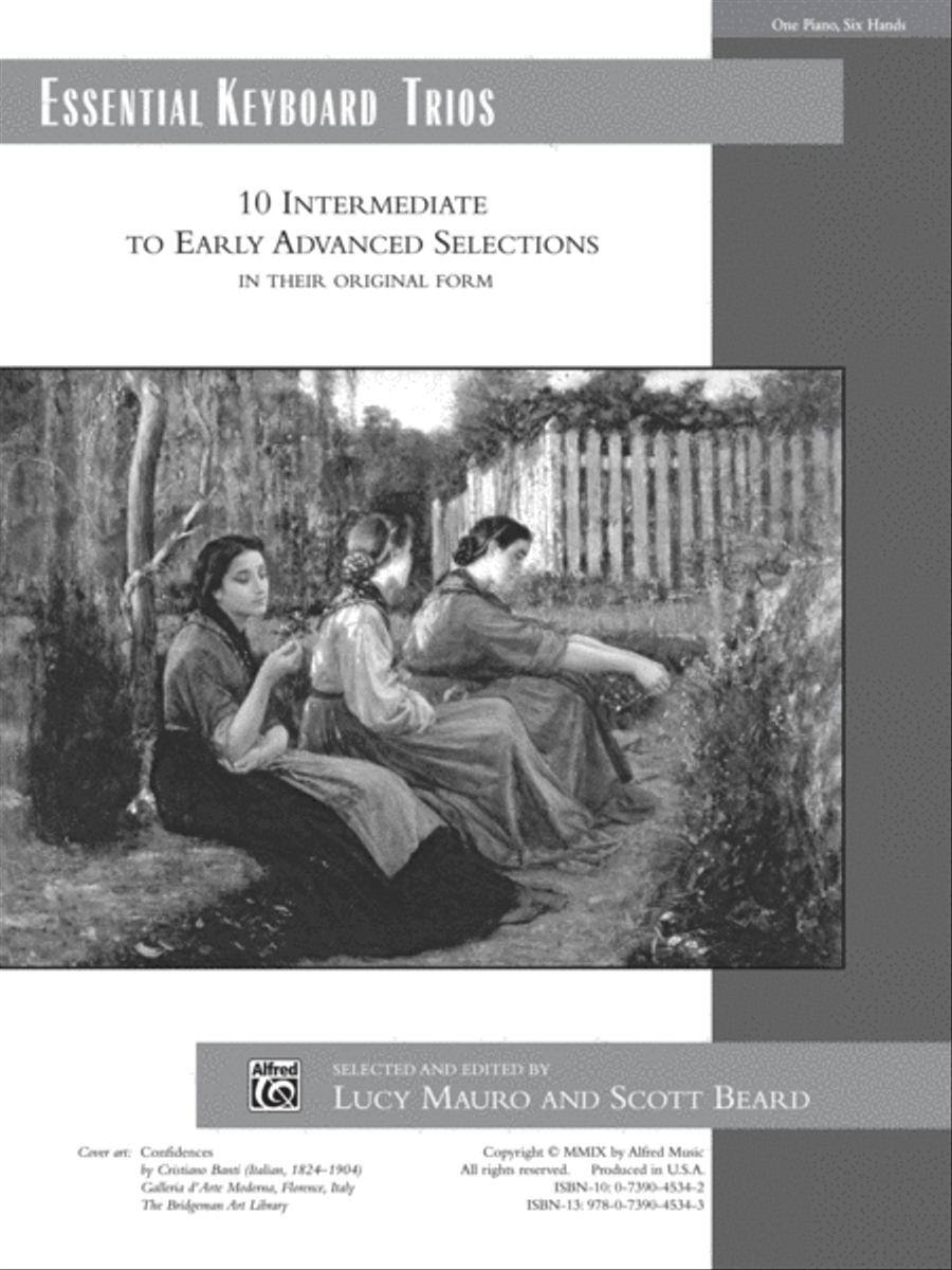 Book cover for Essential Keyboard Trios: 10 Intermediate to Early Advanced Selections in Their Original Form - Piano Trio (1 Piano, 6 Hands)