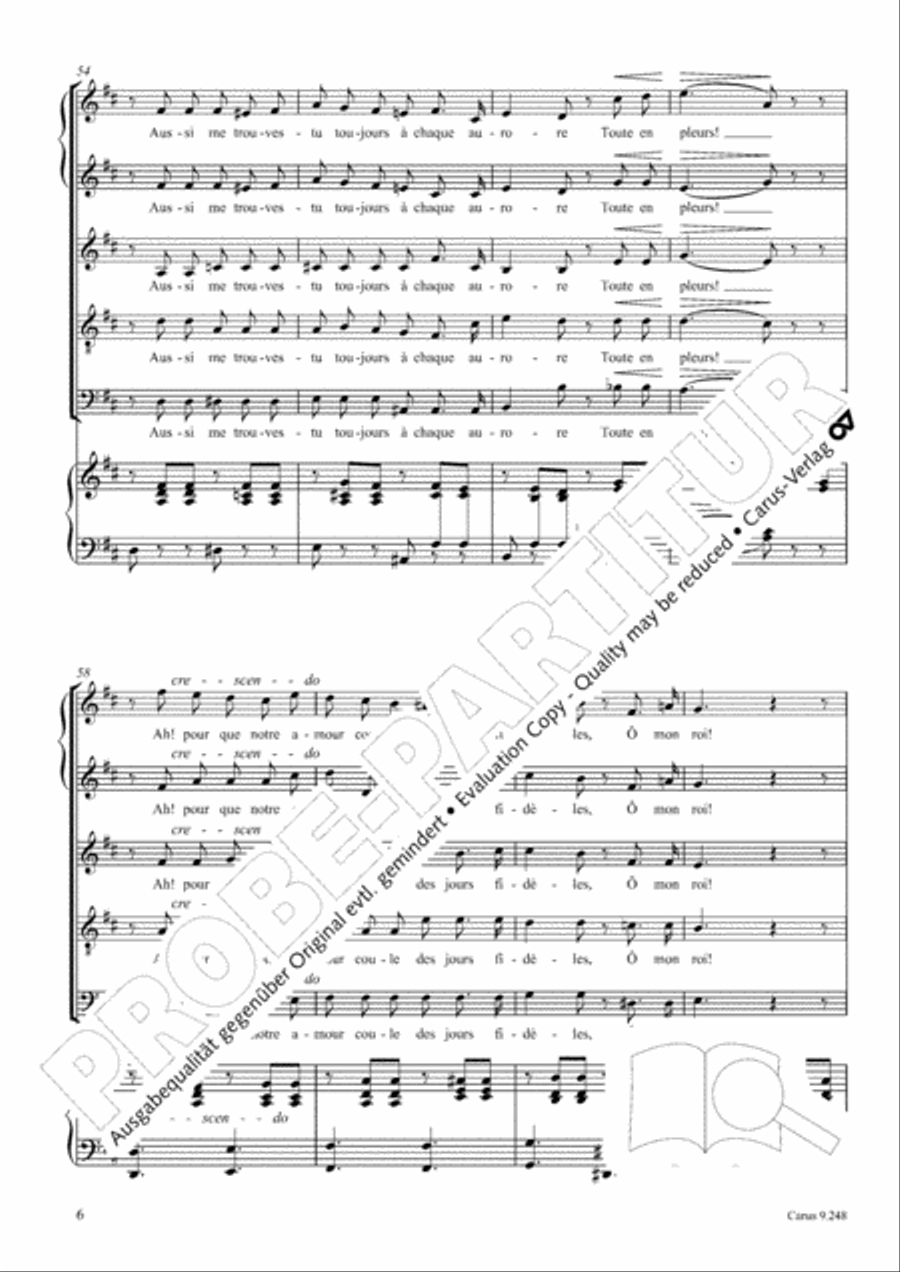 Le papillon et la fleur SSATB scores gallery preview page 7