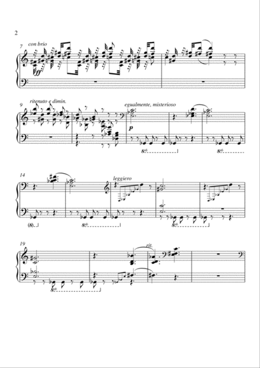 Echoes from a Fractured Dimension Piano Solo scores gallery preview page 3
