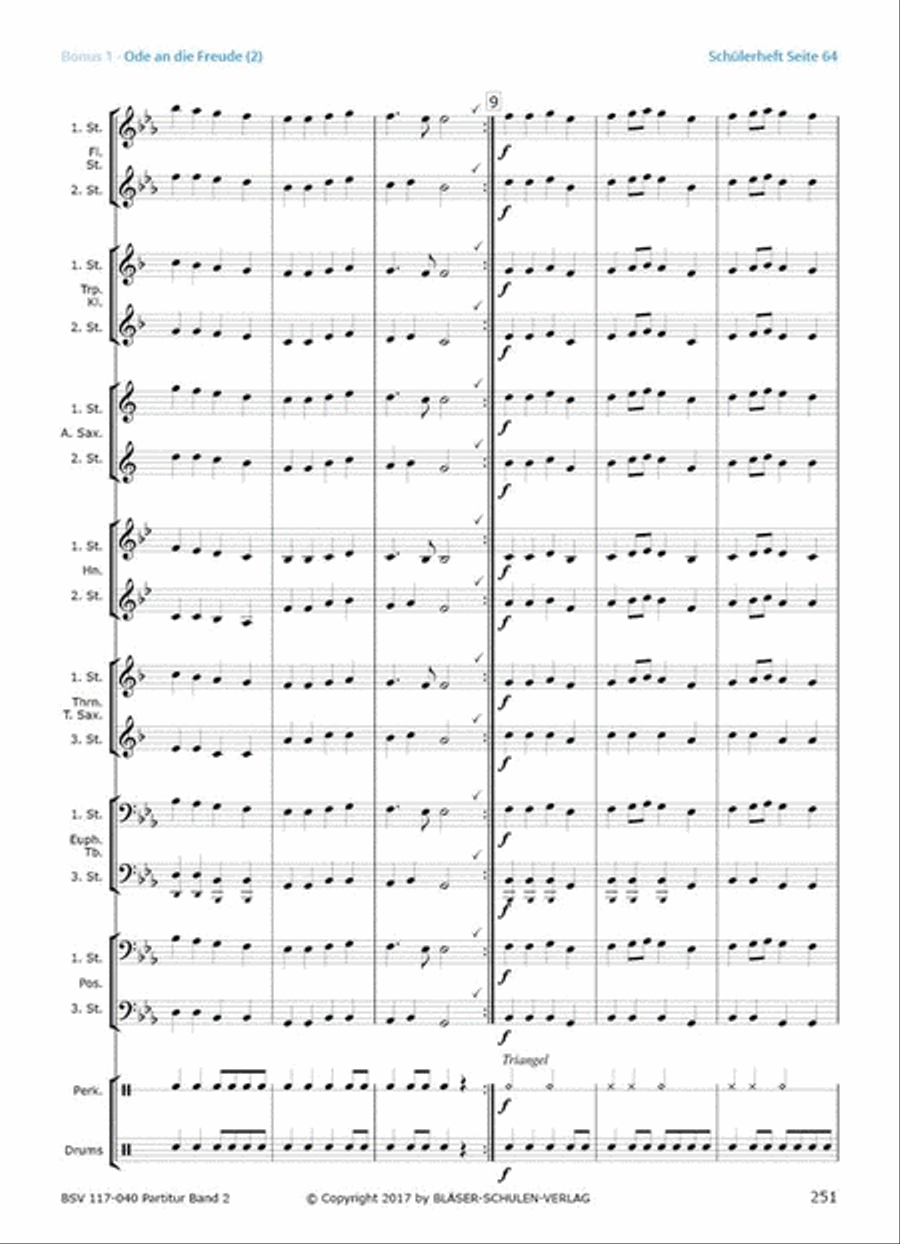 Gemeinsam Lernen und Spielen Band 2 Concert Band scores gallery preview page 9