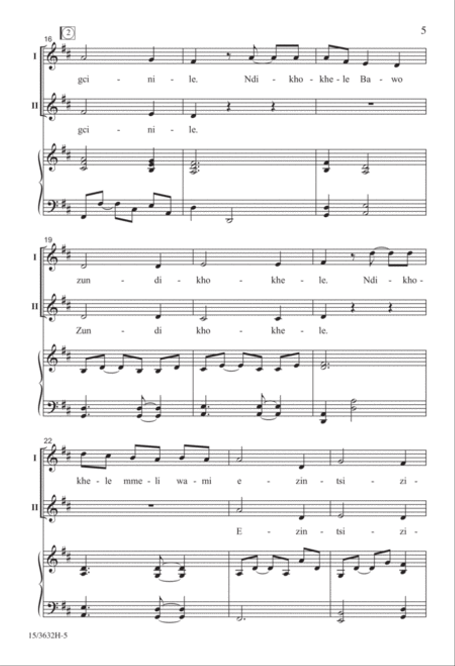 Ndikhokhele Bawo 2-Part scores gallery preview page 4