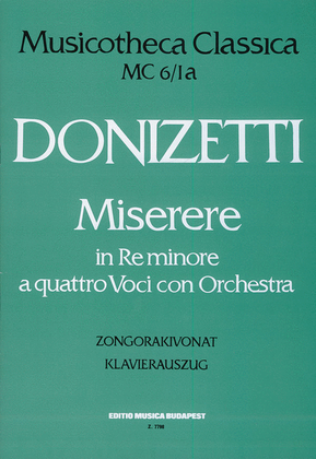 Miserere in re minore MC 6/1