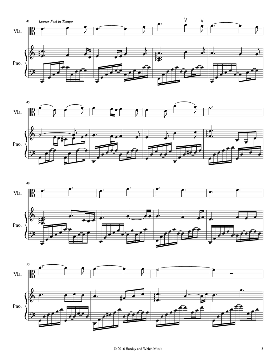 Love One Another/Child of God Piano Quartet scores gallery preview page 3