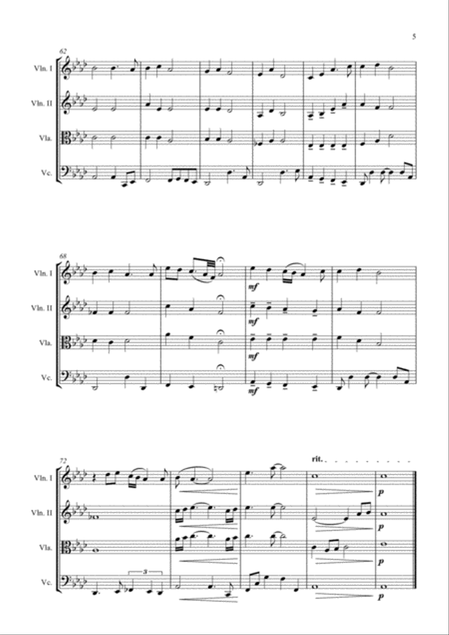 Reflection Reflection String Quartet scores gallery preview page 5
