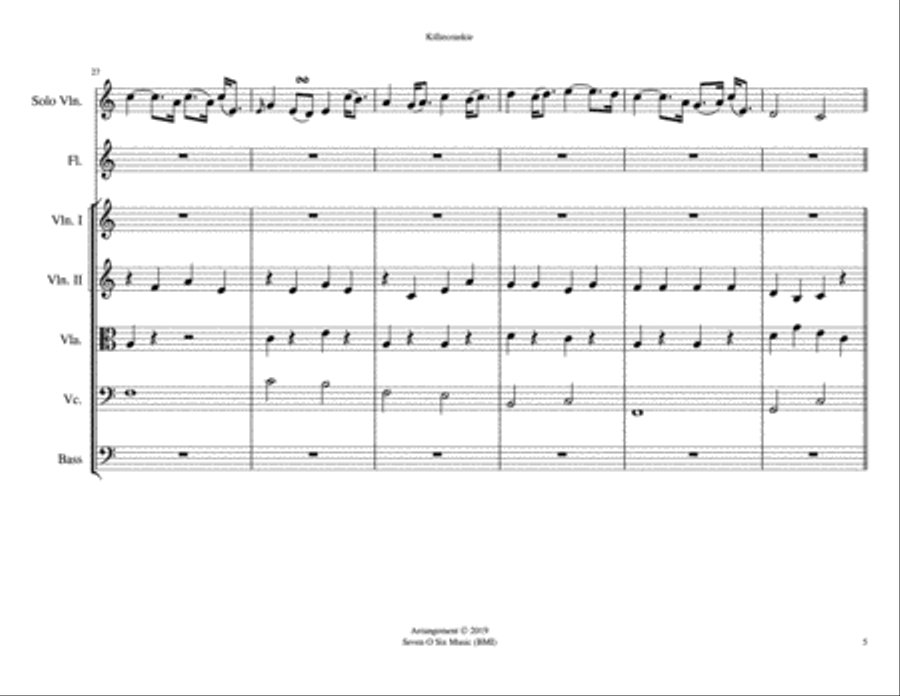 Killiecrankie Killiecrankie String Orchestra scores gallery preview page 6