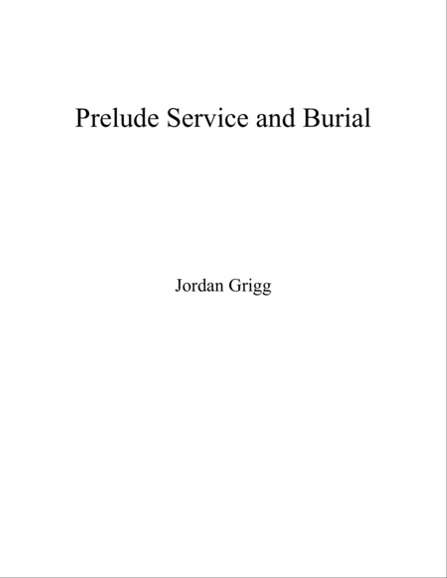 Prelude Service and Burial Large Ensemble scores gallery preview page 1