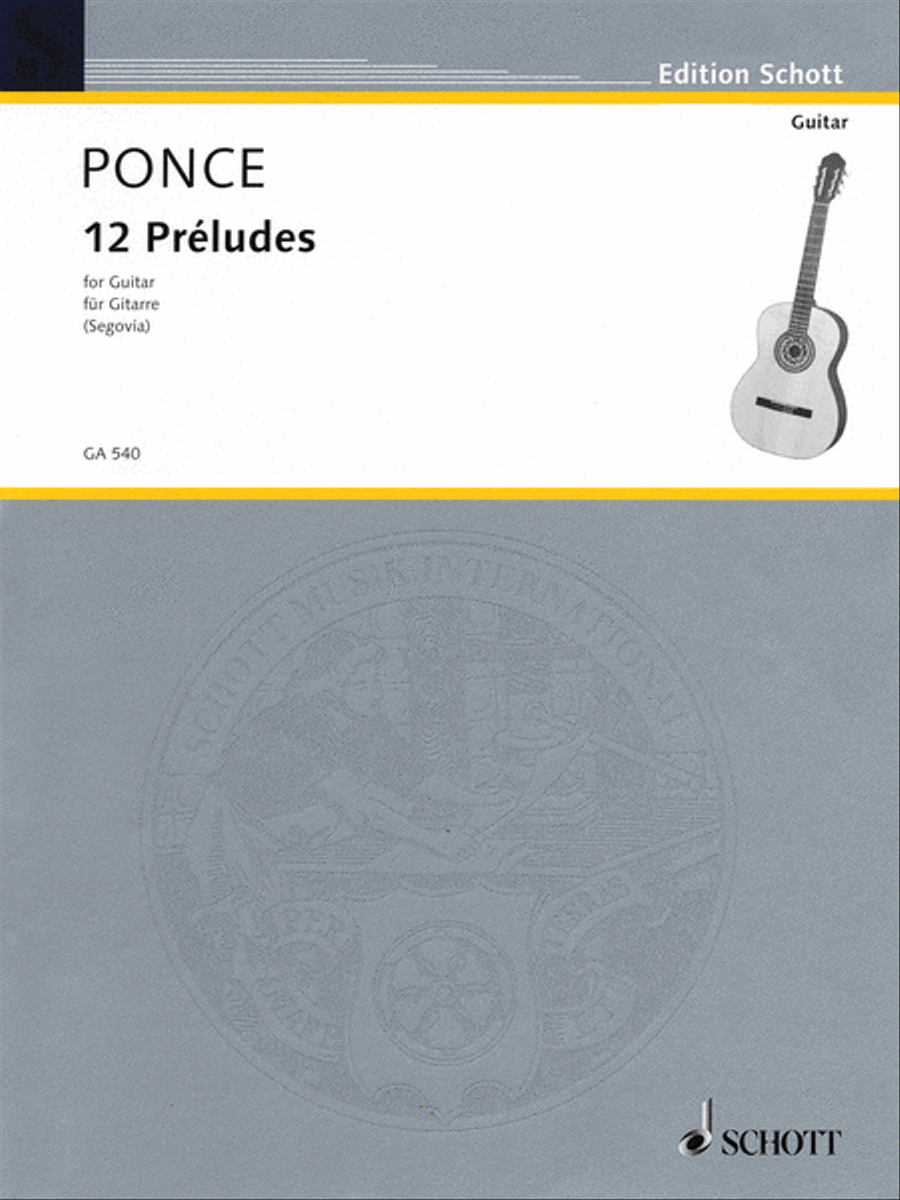 12 Preludes (Easy Etudes) Acoustic Guitar scores gallery preview page 1