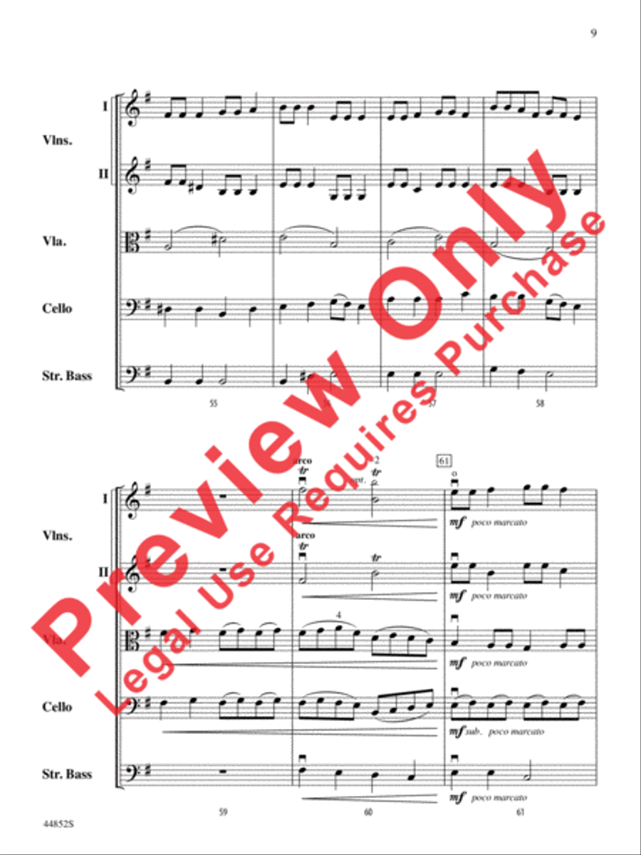 Dreidl Variants String Orchestra scores gallery preview page 22