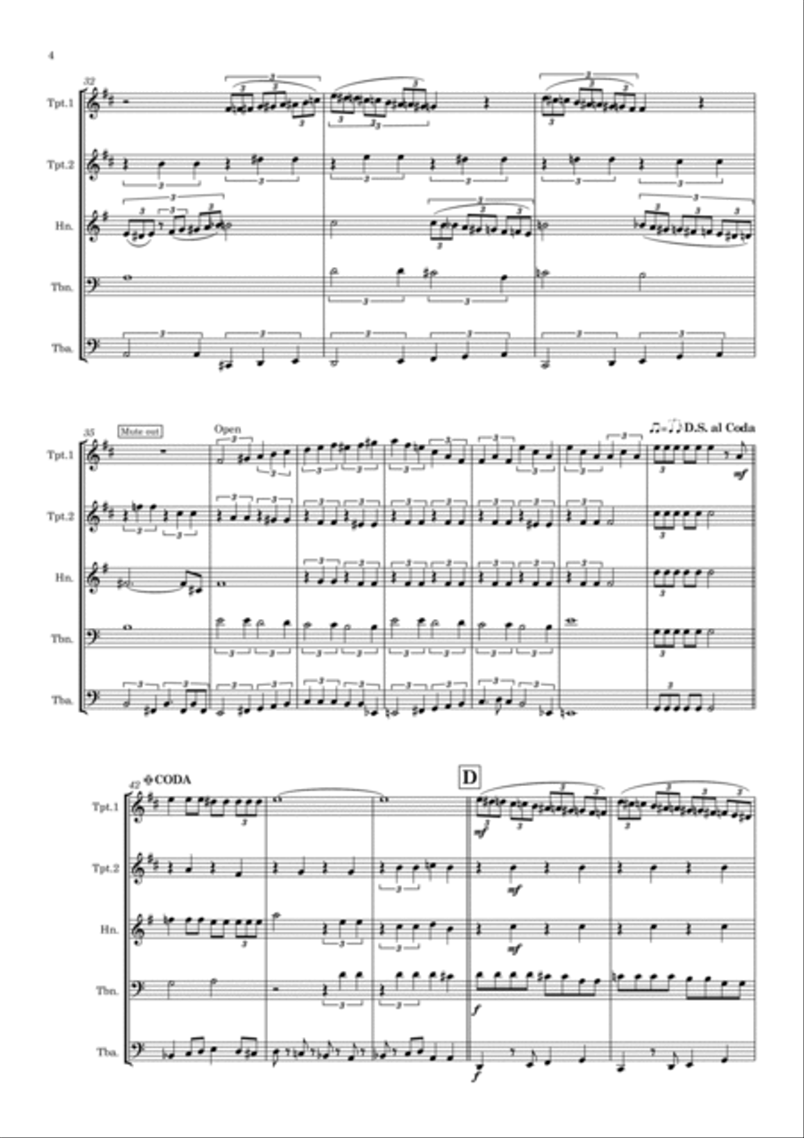 Being For The Benefit Of Mr. Kite Brass Quintet scores gallery preview page 5