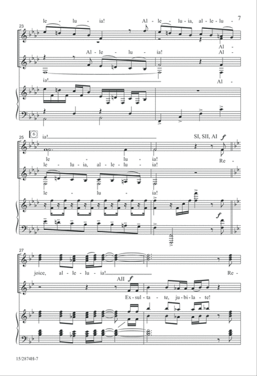 A Jubilant Fanfare A Jubilant Fanfare SSAA scores gallery preview page 7