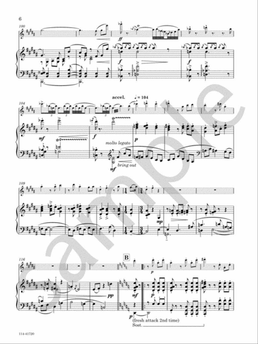 Autumn Lute-Song Chamber Music scores gallery preview page 6