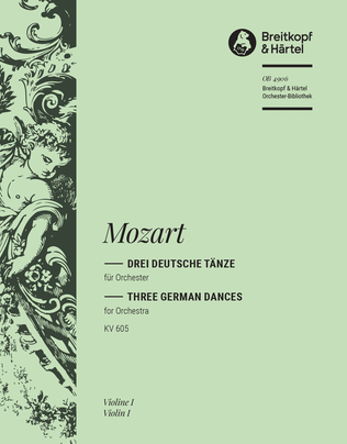 Book cover for 3 German Dances K. 605