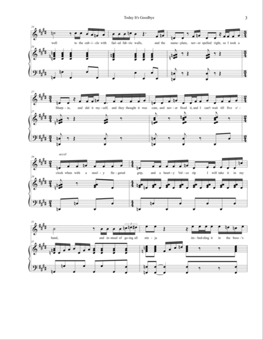 Today It's Goodbye Voice scores gallery preview page 3