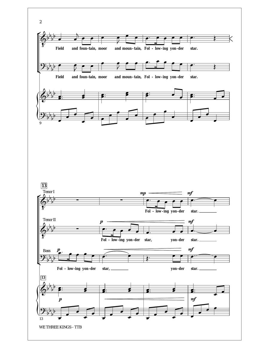 We Three Kings TTB scores gallery preview page 2