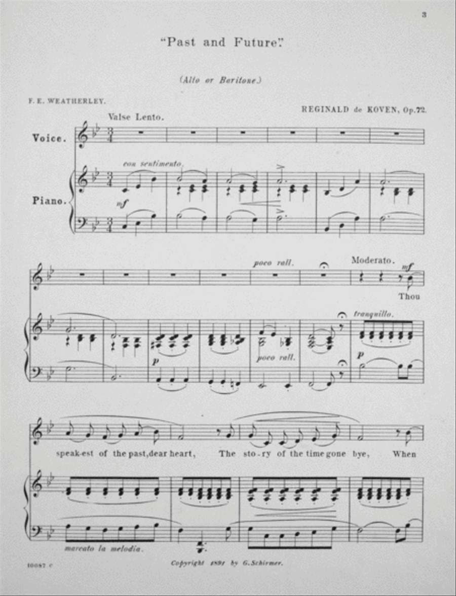 Past & Future. Song Alto Voice scores gallery preview page 2