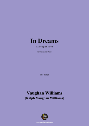 Book cover for Vaughan Williams-In Dreams,in c minor