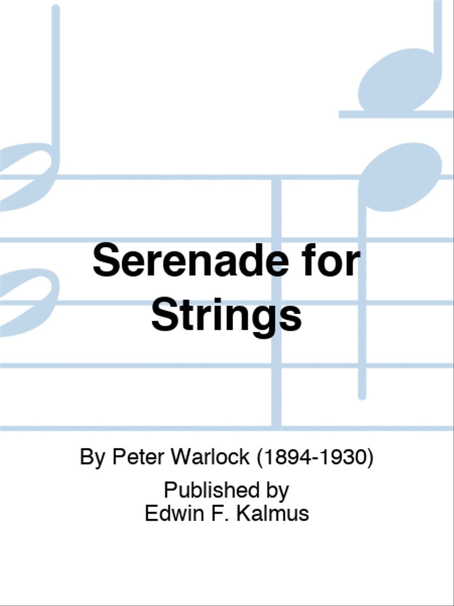 Serenade for Strings String Orchestra scores gallery preview page 1