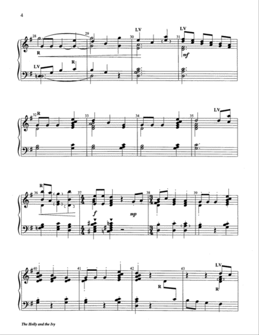 The Holly and the Ivy 3-Octaves scores gallery preview page 4