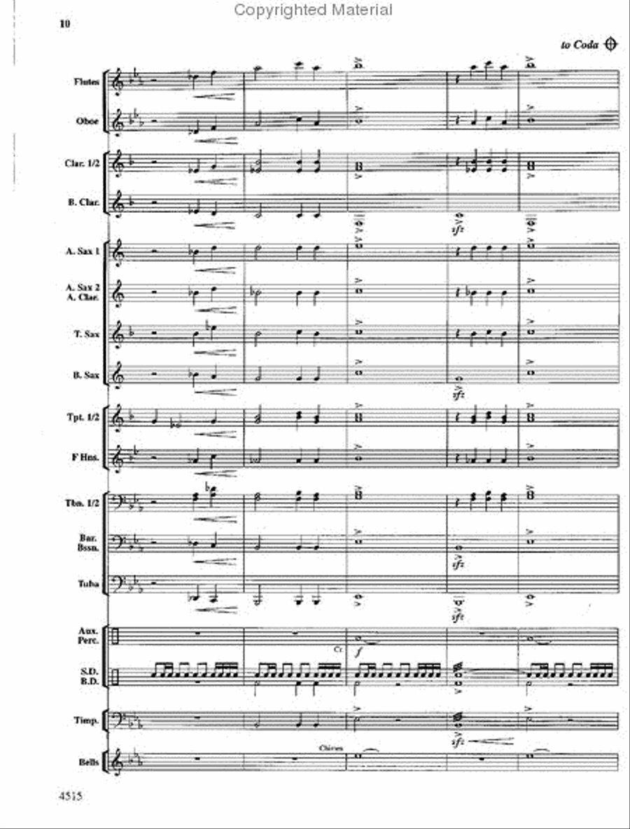 Lincoln Celebration Concert Band scores gallery preview page 11