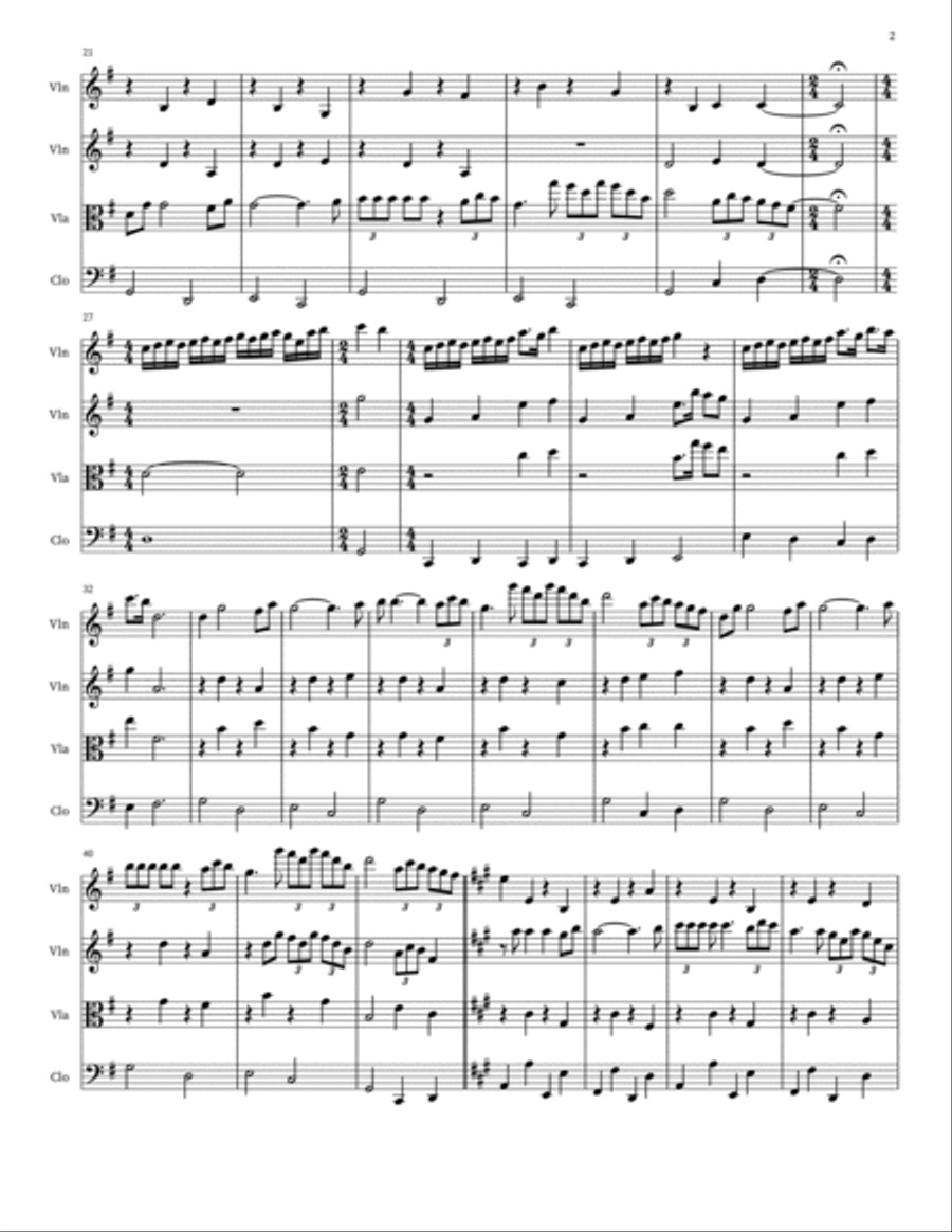 Time To Say Goodbye Small Ensemble scores gallery preview page 2