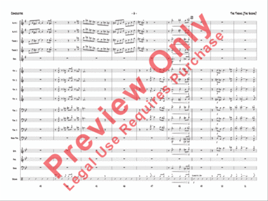 The Theme (The Scene) Jazz Ensemble scores gallery preview page 9