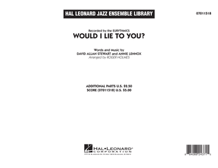 Book cover for Would I Lie to You? - Conductor Score (Full Score)