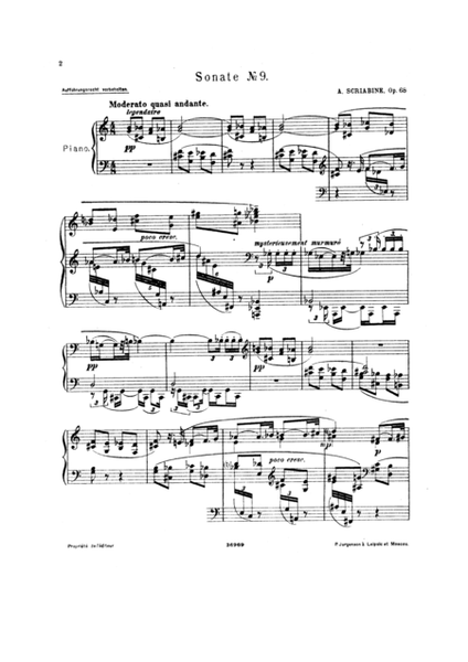 Piano Sonata No. 9 in F major "Black Mass" - Alexander Scriabin 