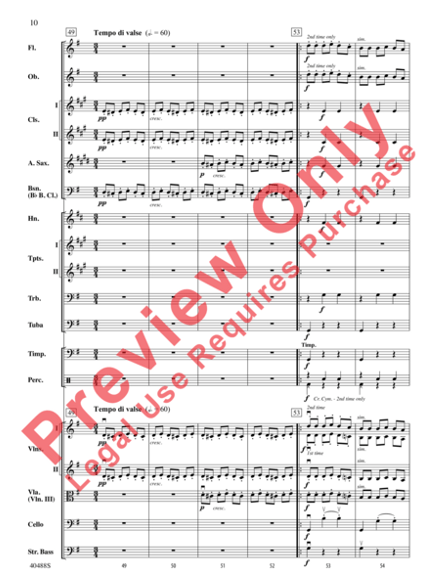 Overture to Die Fledermaus Full Orchestra scores gallery preview page 11