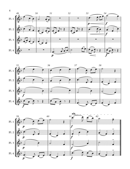 The First Noel - for flute quartet image number null