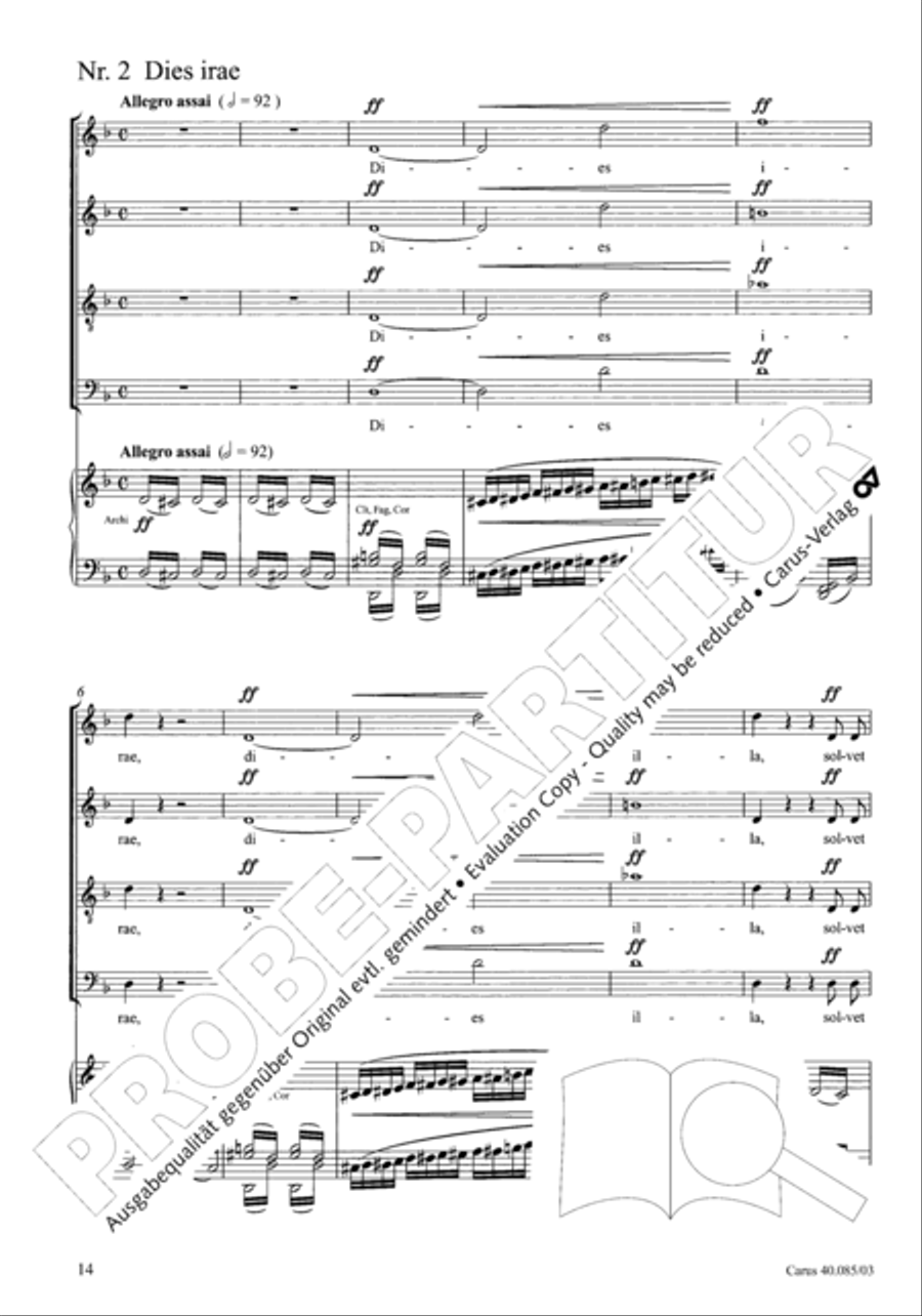Missa pro defunctis Missa pro defunctis 4-Part scores gallery preview page 15