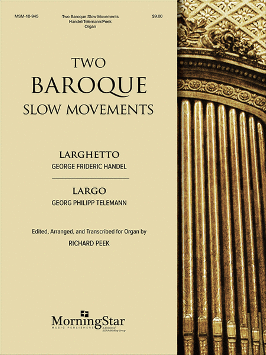 Two Baroque Slow Movements Organ scores gallery preview page 1
