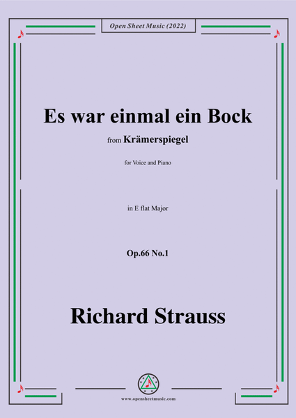 Richard Strauss-Es war einmal ein Bock,in E flat Major image number null