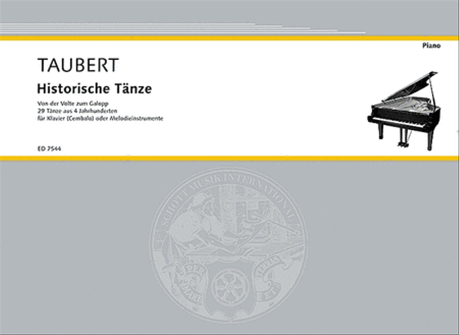Historische Tänze Piano scores gallery preview page 1