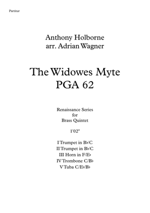 The Widowes Myte PGA 62 (Anthony Holborne) Brass Quintet arr. Adrian Wagner