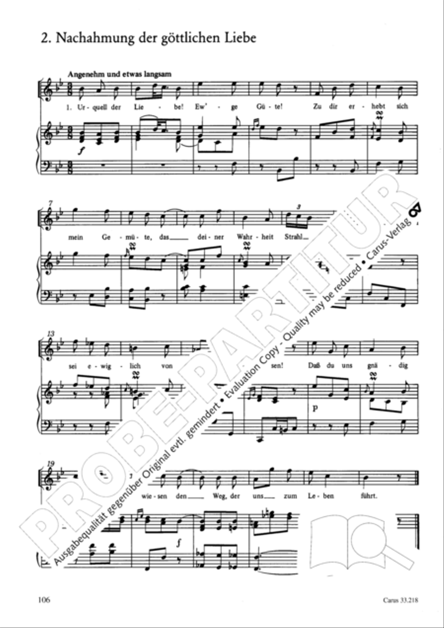 Geistliche Oden und Lieder (Gellert) Collection / Songbook scores gallery preview page 101