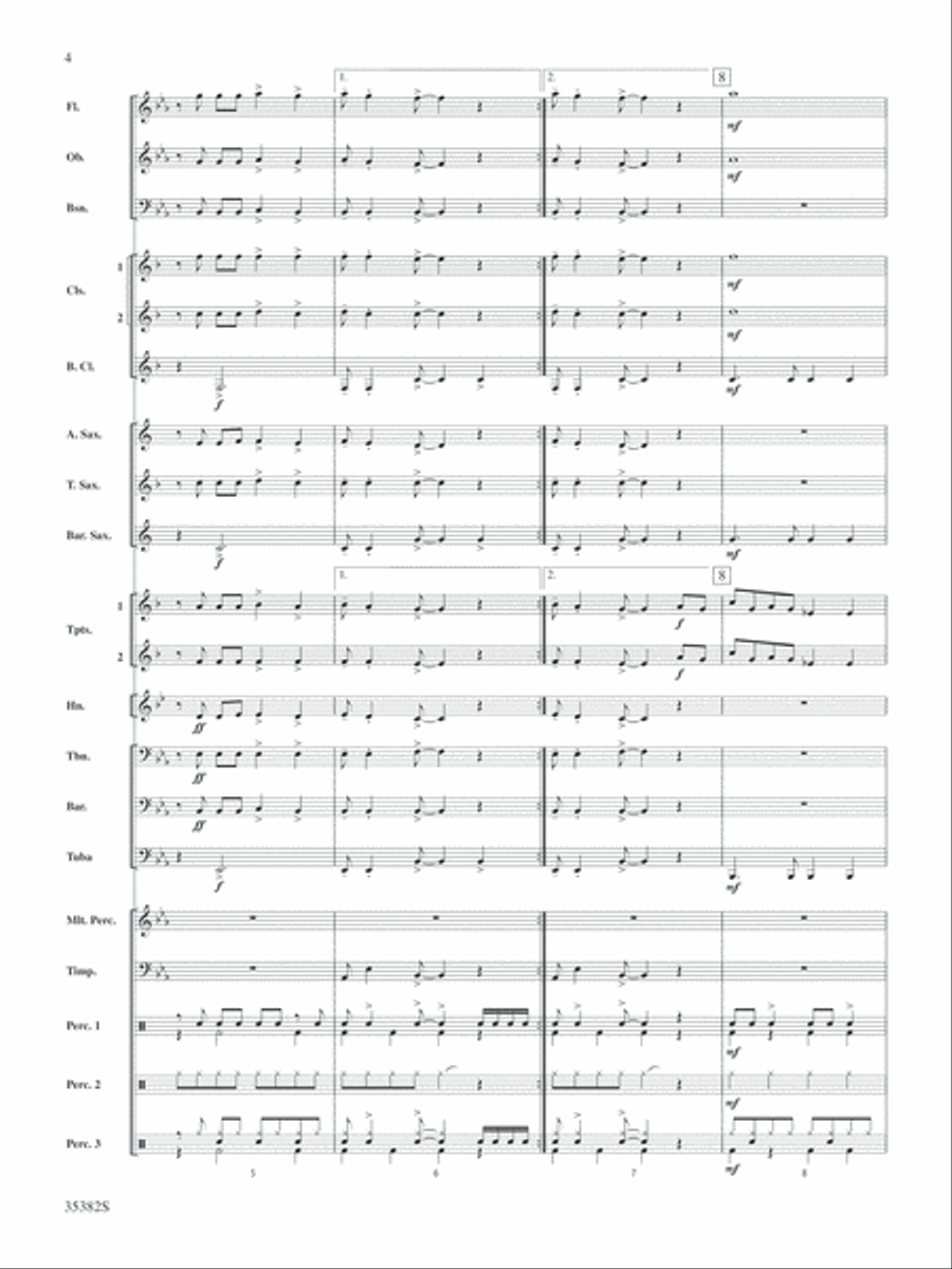 Celebration: Score Concert Band scores gallery preview page 4