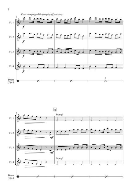 Wellerman (Song of the Wellerman) - for Flute Quartet image number null