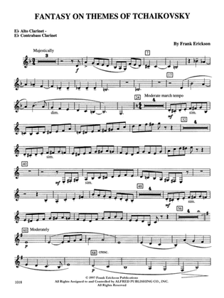 Fantasy on Themes from Tchaikovsky: E-flat Alto Clarinet
